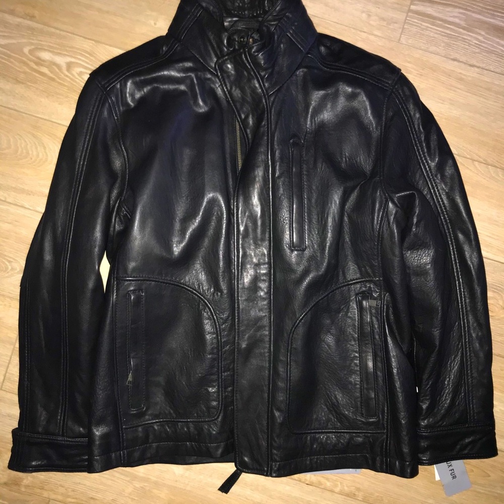 Men’s leather jacket - L